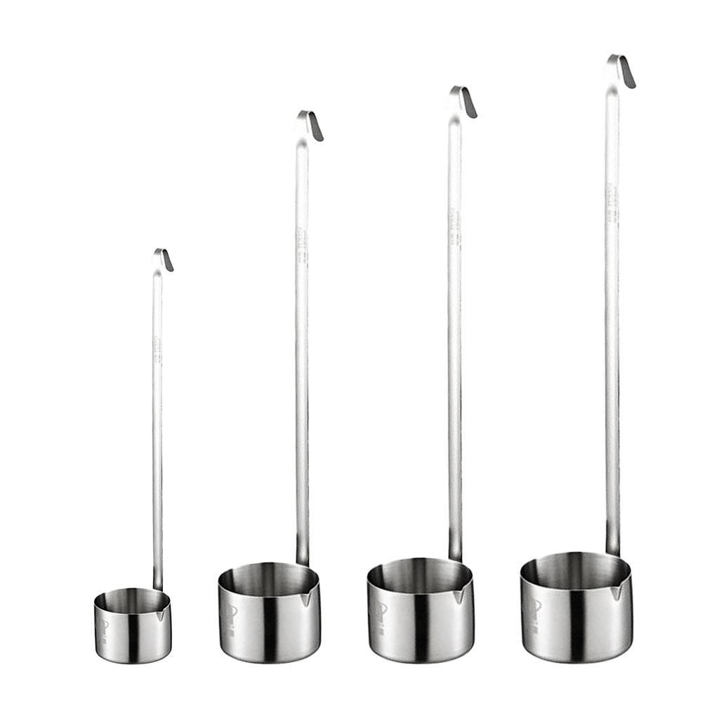Dipper 500ml Spoon Sauce Ladle Long Handle 304 Stainless Steel w/Hook, and High Quality