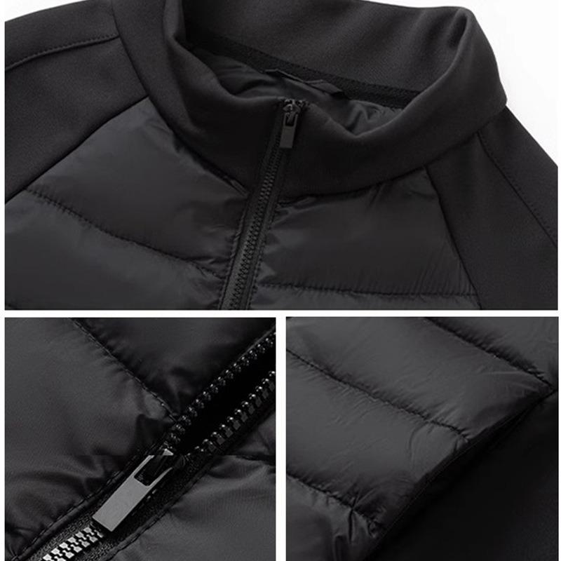 Piumino nero da donna autunno e inverno, vestibilità aderente e fodera calda, top corto