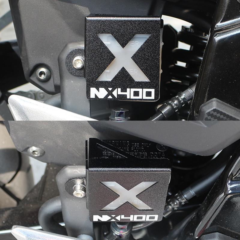 For Honda NX400 NX500 NX-400 NX-500  Motorcycle Accessories CNC Rear Fluid Reservoir Guard Protector Cover