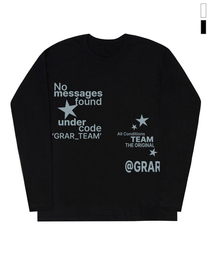 GRAVER [Unisex] No Message Long Sleeve T-Shirt_2 Colors