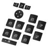 Car Window Switch Button Frame Cover Sticker For Mercedes Benz A B C E GLE GLA CLA GLK  A180 A250 B180 B250 E200 E350 GLE350