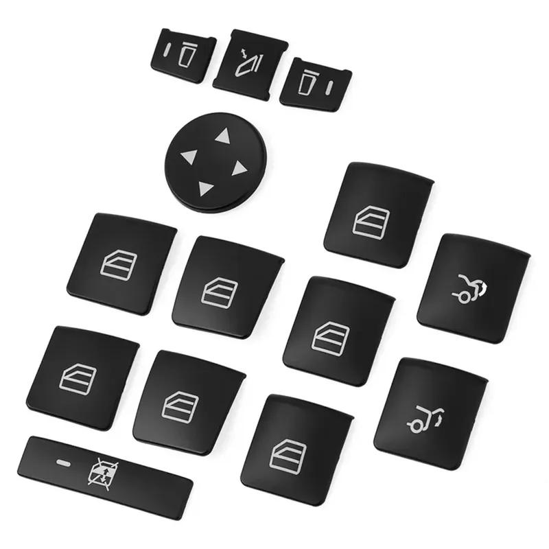 Car Window Switch Button Frame Cover Sticker For Mercedes Benz A B C E GLE GLA CLA GLK  A180 A250 B180 B250 E200 E350 GLE350