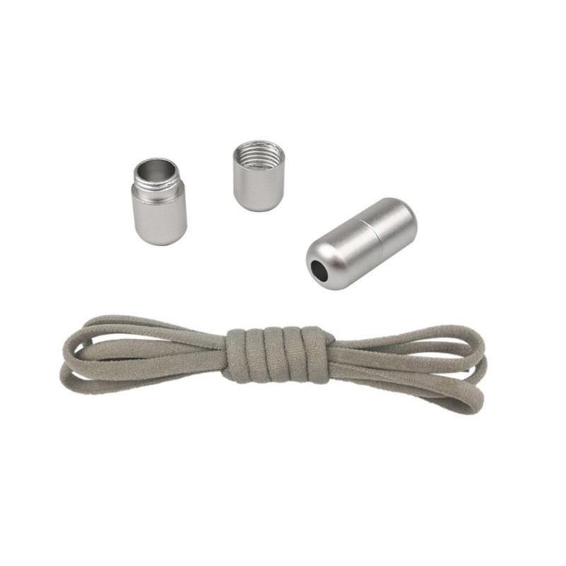 Unisex Convenient Slip On Shoelace Accessories Elastic No Tie Shoe Laces with Metal Aglets for Commuting Sports Travel