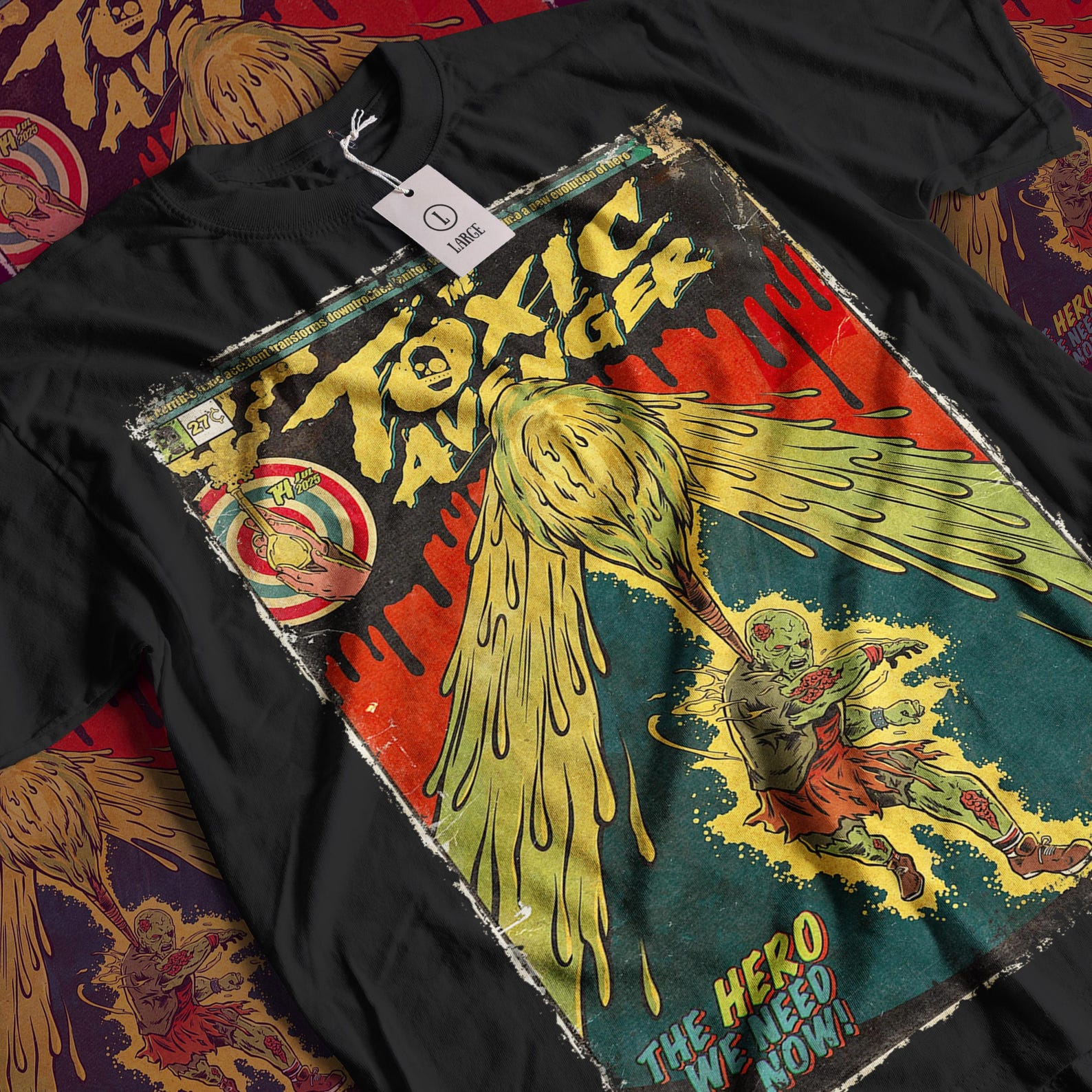 Aesthetic Toxic Avenger Movie T-Shirt: Vintage Superhero Movie Unisex Graphic Tee 2XL