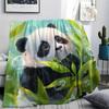 Panda Print Flannel Blanket, High quality Comfortable for All Seasons, Home Decor, Warmth and Comfort, Perfect for Christmas Gifts