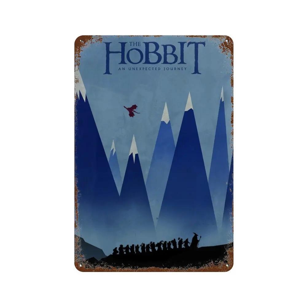 

Абстрактное кольцо Ретро Постер для путешествий Металлическая алюминиевая табличка Винтажный фильм Замок Мордор Лорд Магия Ребенок Спальня Дом Стена Декор 20x30cm（7.8x11.8inch）