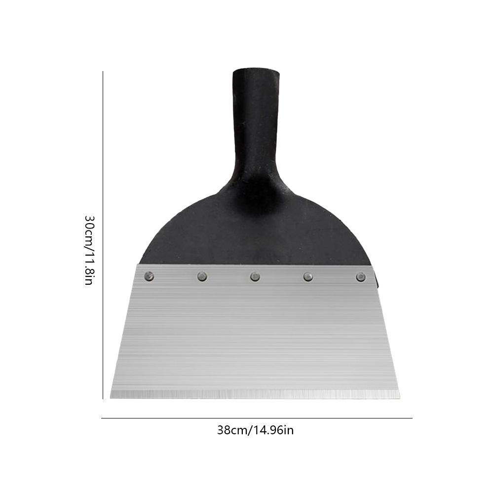 Flache Schaufel aus Stahl, multifunktionale Gartenschaberschaufel, rostbeständig, zum Jäten und Pflanzen auf dem Bauernhof, zum Graben in Gartenbeeten