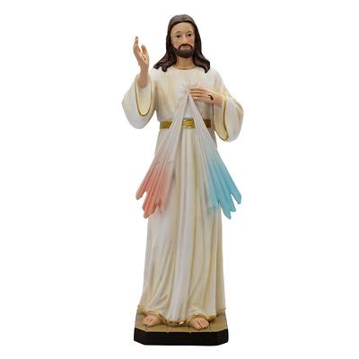 God's Mercy Catholic Statue Family Prayer Ornaments Jesus Christ Home Decoration Resin Crafts