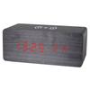 Alarm clock wooden clock led digital multi-function alarm clock wireless charging wooden children's bedside temperature pvc