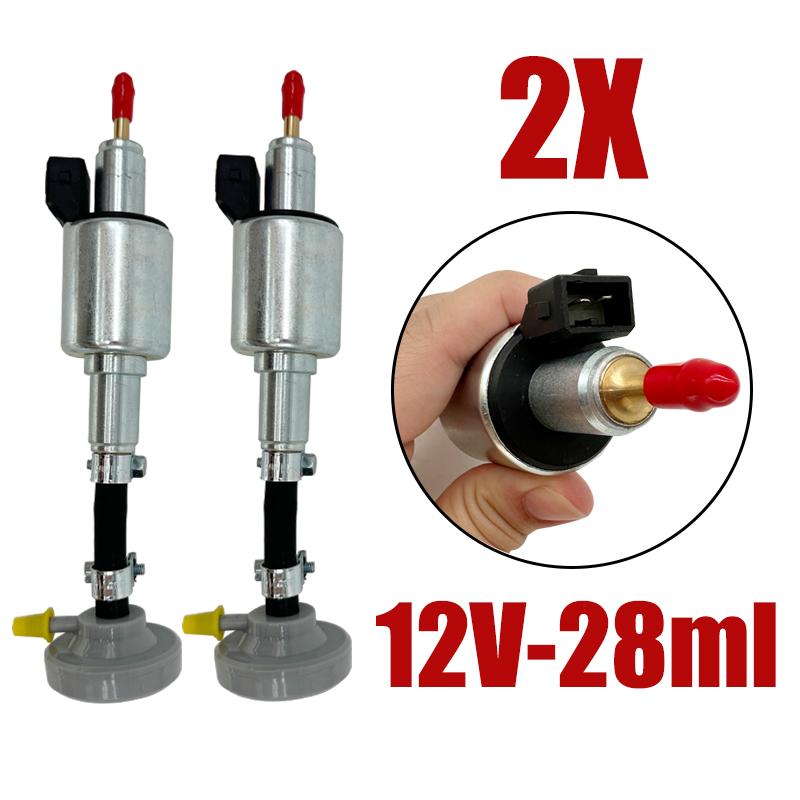 2X 12V/24V Car Air Diesel Parking Heater Truck Oil Fuel Pump Pulse Meter Pump For Webasto Eberspacher 2KW 5KW 8KW W/ Damper