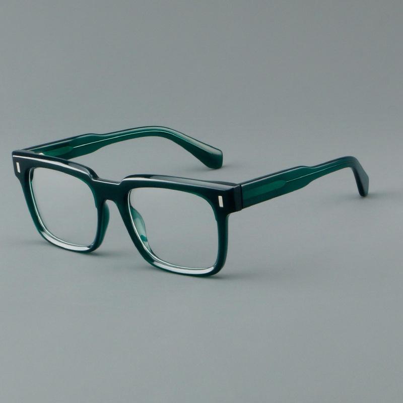 F·DRACON New Plate Glasses Frame Retro Square Men's Frame Fashionable Anti-blue Light Optical Prescription Frame Women's 30101
