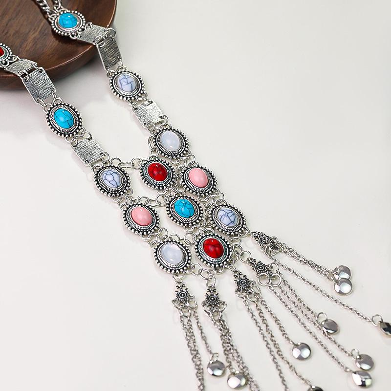 Retro Ethnic Style Long Tassel Sweater Chain Exaggerated Women's Bohemian Chain