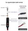 Cigarette Lighter Plug Extension Cable with Bullet Terminal and Customizable Length