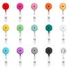 New Design 1 Piece Transparent Candy Color Retractable Nurse Badge Reel Cute Students Name Tag ID Card Holder Keychains Lanyard
