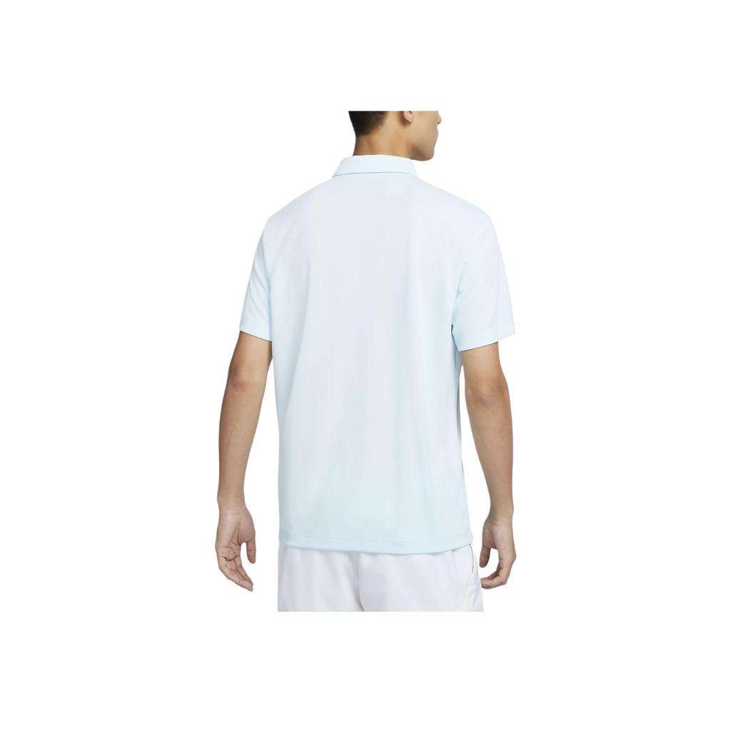 Nike Court Dri-FIT Solid Casual Pullover Short Sleeve Polo Men Tops Light-Blue DH0858-476