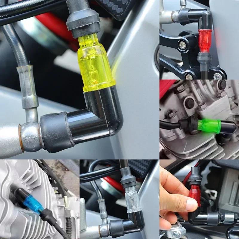 1 ks Blikající kryt zapalovací svíčky Kryt zapalovací svíčky pro motokros Motokros Blikající kryt zapalovací svíčky pro většinu motocyklů