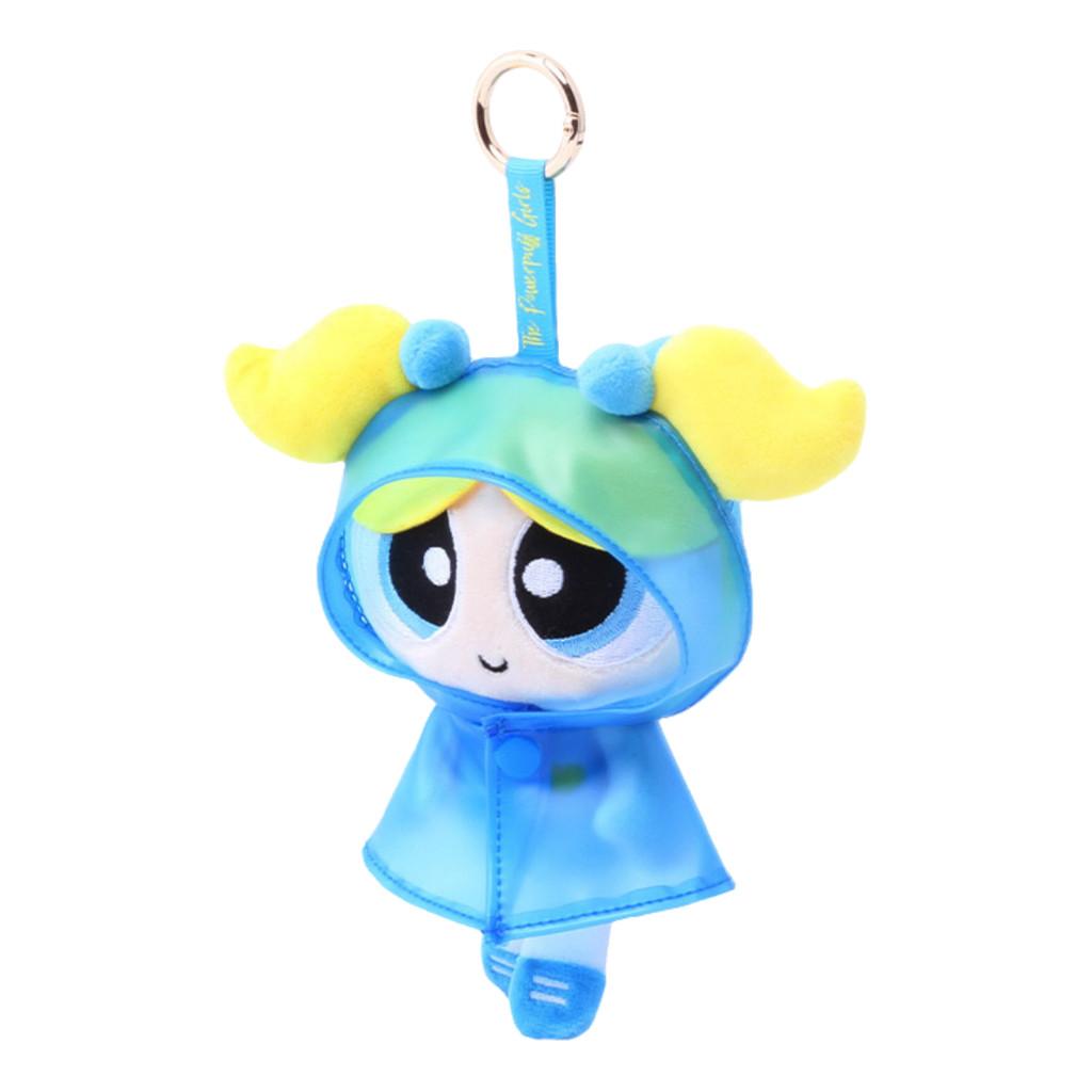 Girls The Powerpuff Blossom Raincoat Plush Toy Backpack Keychain Cartoon Pendant
