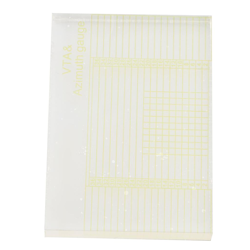 2pcs VTA Azimuth Gauge High Definition Clear High Accuracy VTA Azimuth Ruler for Record Player