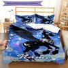 3pcs Custom Name Unicorn Bedding Set Duvet Cover Closure Includes 1 Duvet Cover & 2 Pillowcases, Soft and Comfortable for All Seasons.