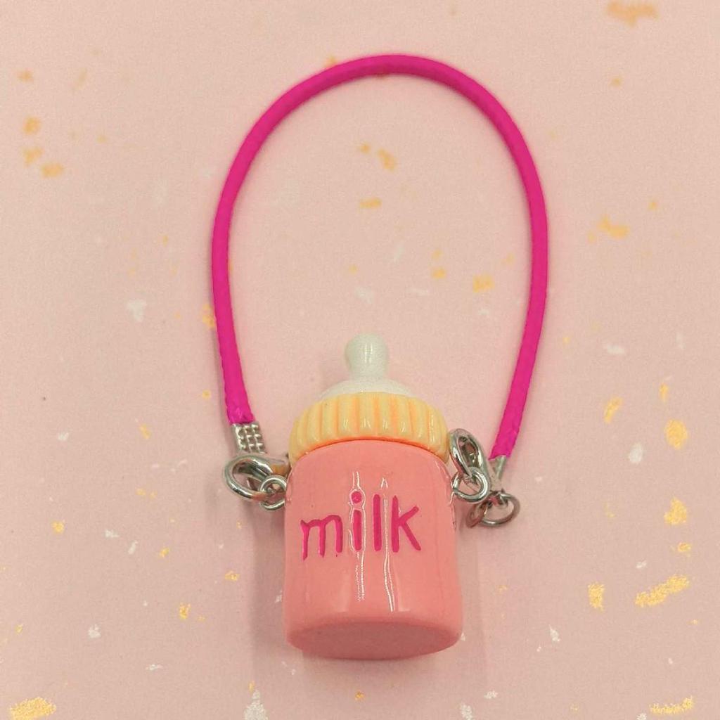 Miu-Style Dollhouse Miniature Accessories: Cute Kettle, Thermos, Milk Bottle, Pendant, Doll Figure, Crossbody Bag Ornament