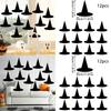 Halloween Witch Hat Paper Party Decor For Festive Scene Setting 12 Pack