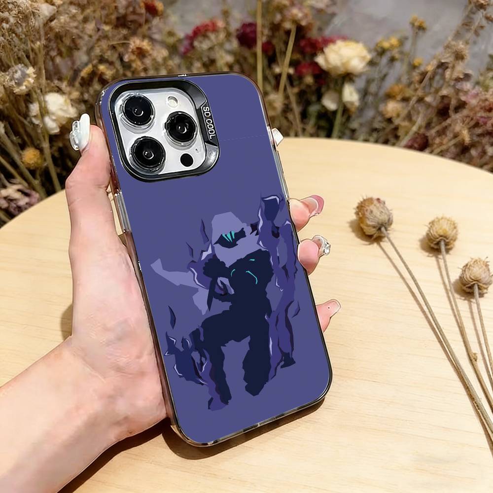 

V-ValorantS O-Omen Phone Case For iPhone 17,16,15,14,13,12,11 Plus,Pro Max,XS,Colorful Silver Black Cover iPhone12