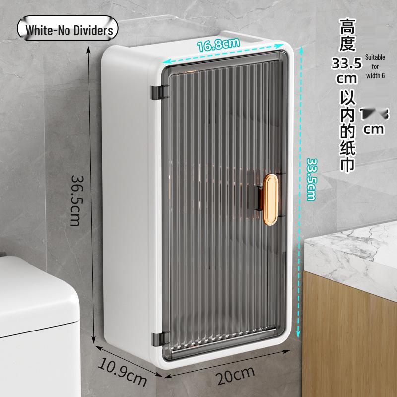 

Прозрачная настенная коробка для туалетной бумаги с откидной крышкой, не требующая сверления