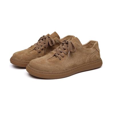 Mode Echte Leder Herren Freizeitschuhe Sommer Neuer Stil Wildleder Casual Lederschuhe Herren Retro Low Top Board Schuhe