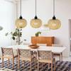 New Transform Your Indoor Space with This Elegant, Exquisite Hand-knitting Rattan Chandelier. Elevate Your Home with Style and S