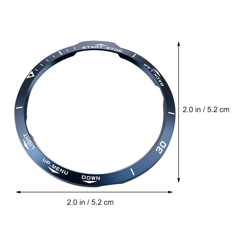 1Pcs Stainless Steel Metal Watch Bezel Ring Protective Cover Suitable for Garmin 6X Watch Protector Dial Bezel Ring синий