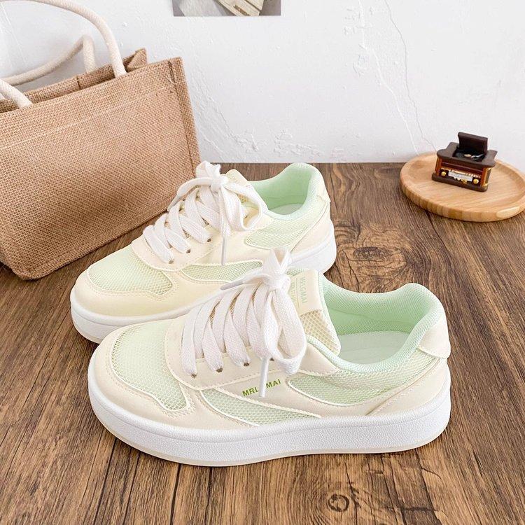 Fashion Shallow Mouth Shoes Woman 2025 Slip On Sneakers All-Match Female Footwear Mixed Colors Modis Round Toe New Sports Dress Breathab