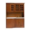 1/12 Dollhouses Kitchen Cabinet Miniature Furniture with Sink Craft Project Model Kitchen Room Scene Decorative Accessory