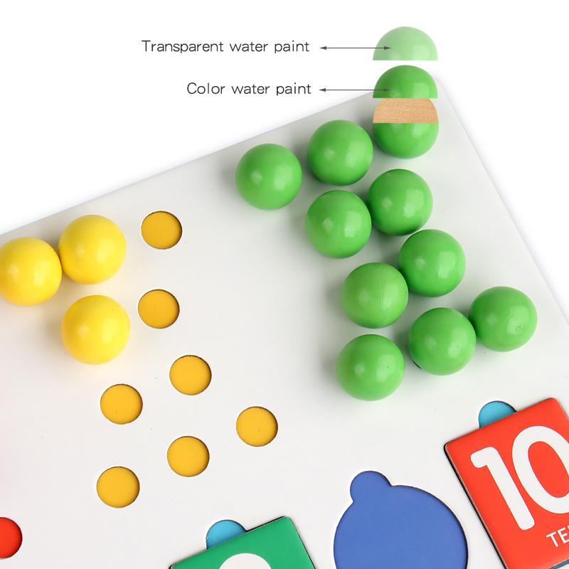 Montessori Digital Decomposition Clip Toy Mathematics Props Baby Digital Cognitive Pairing Puzzle IChildren's Fine Action Toys