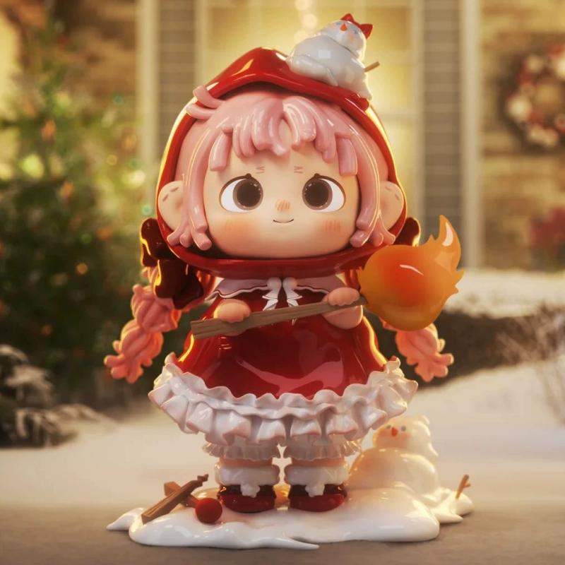 Dostępne i Autentyczne Fufu "Miasto Zmierzchowego Blasku" 3. Generacja - Figurka Trendy z Niespodzianką Urocza Dziewczynka z Kręconymi Włoskami Prezent i Dekoracja