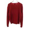 POLO RALPH LAUREN wool blend Long sleeve cable sweater M Red knit Women Used