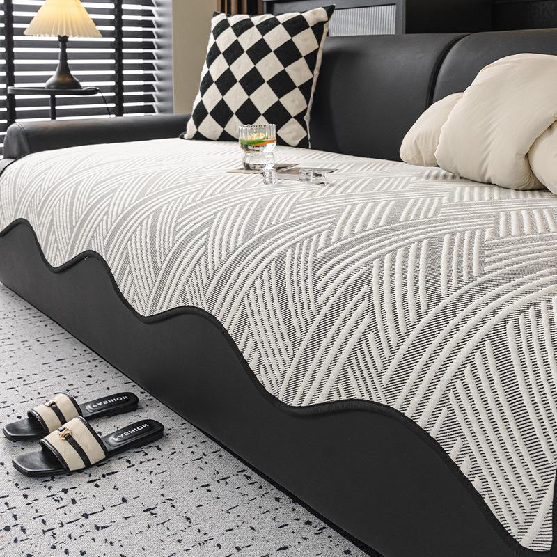 

Summer New Cool Doudou Sofa Cushion Summer Fixed Non-Slip Seat Cushion Straight Discharge Cool Sofa Cover Cover Cloth 90*90cm