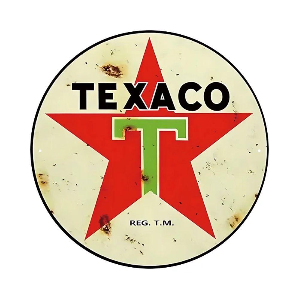 "King of the Road" Motorcycle Retro Round Metal Garage Sign 20x20cm