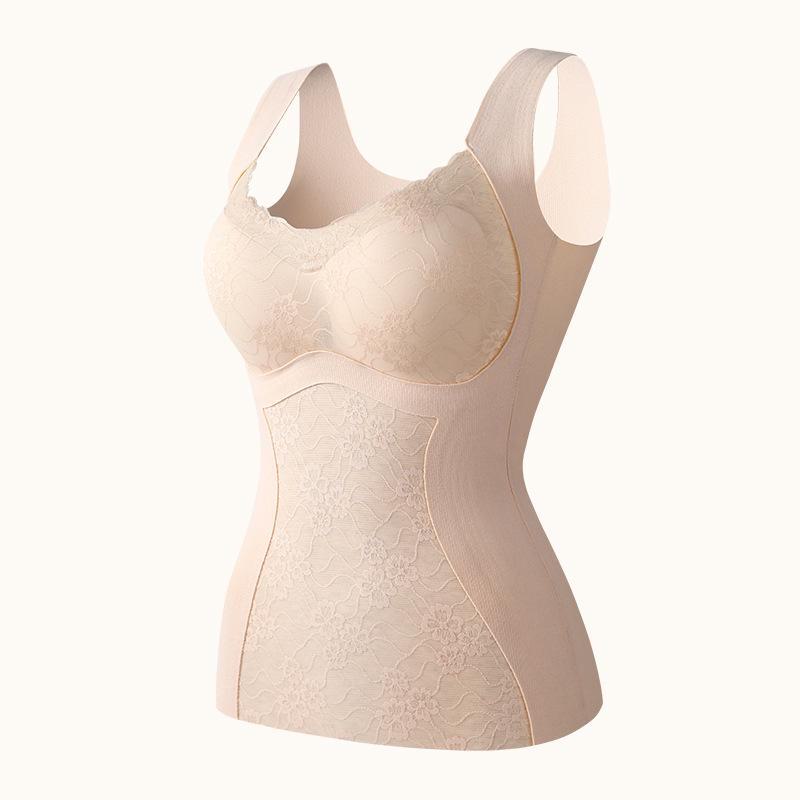 Women's 7A Antibacterial Velvet Warm Vest with Chest Pad - Thickened German Velvet for Winter Inner Wear