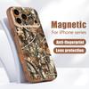 Tree Flowers Pattern Case For iPhone 17 Pro Max Funda iPhone 16 15 14 13 Pro Max Magnetic For Magsafe Hybrid Slim Matte Cover