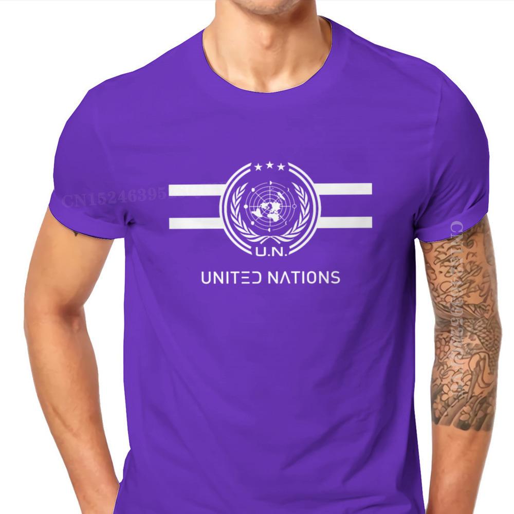 United Nations Logo Hipster TShirts The Expanse Joe Miller James Holden Canterbury TV Male Harajuku Pure Cotton Tops T Shirt