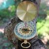 Compasses Deluxe Outdoor Compass Keychain For Hiking Camping Gold