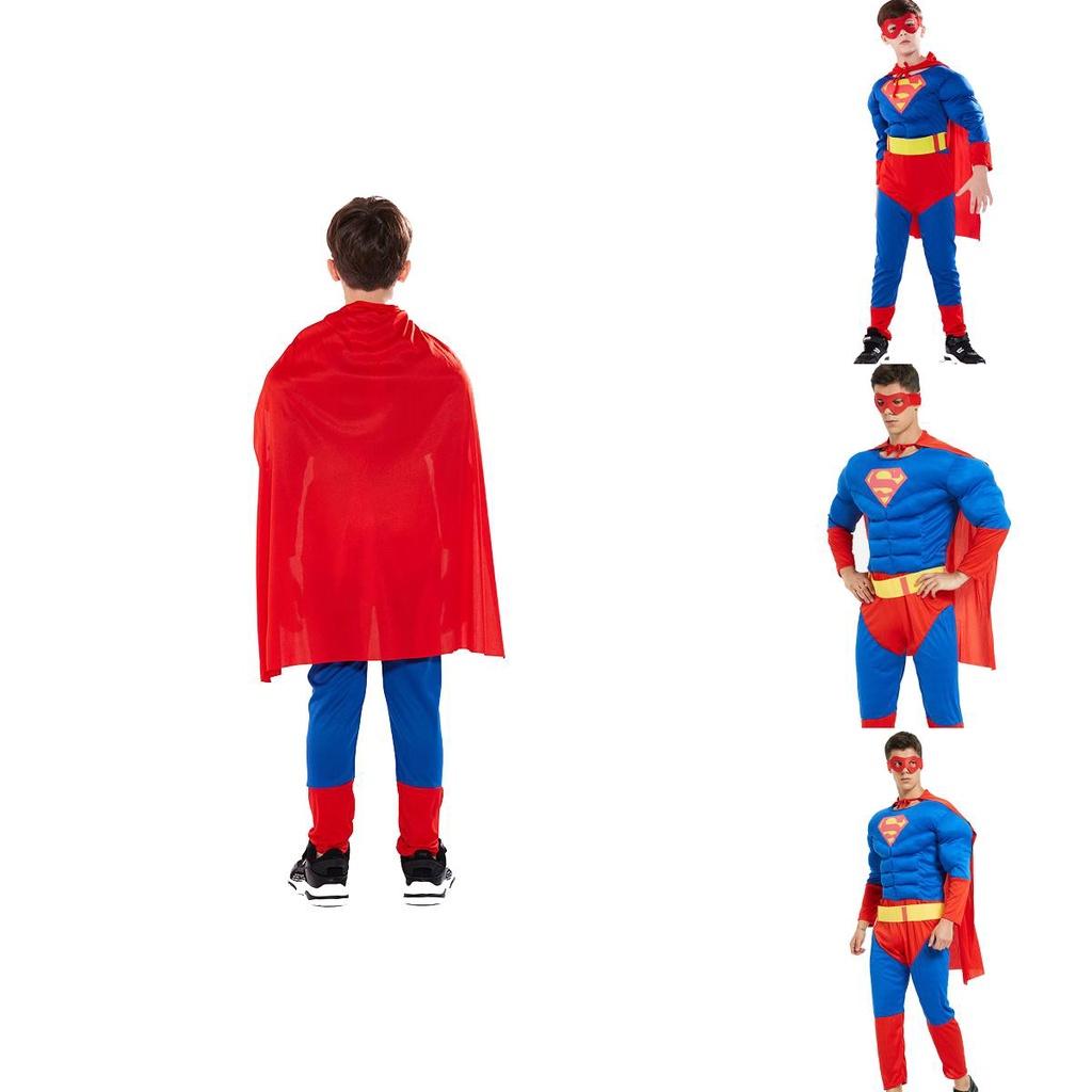 Exquisite Superman Superhero Christopher Reeve Muscle Jumpsuit For Halloween And Cosplay