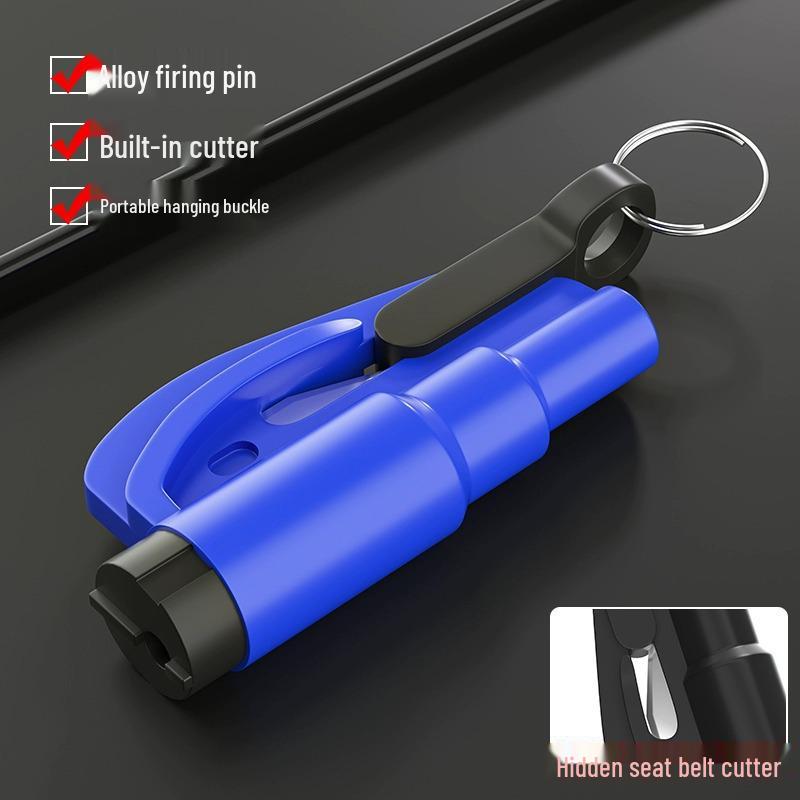 3-in-1 Car Safety Hammer: Mini Window Breaker, Emergency Escape Tool, Life-Saving Multi-Functional Device