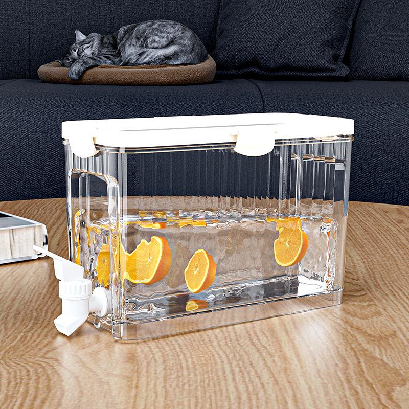 Large Capacity Cold Water Pitcher with Spigot for Juice, Tea, and Cold Drinks