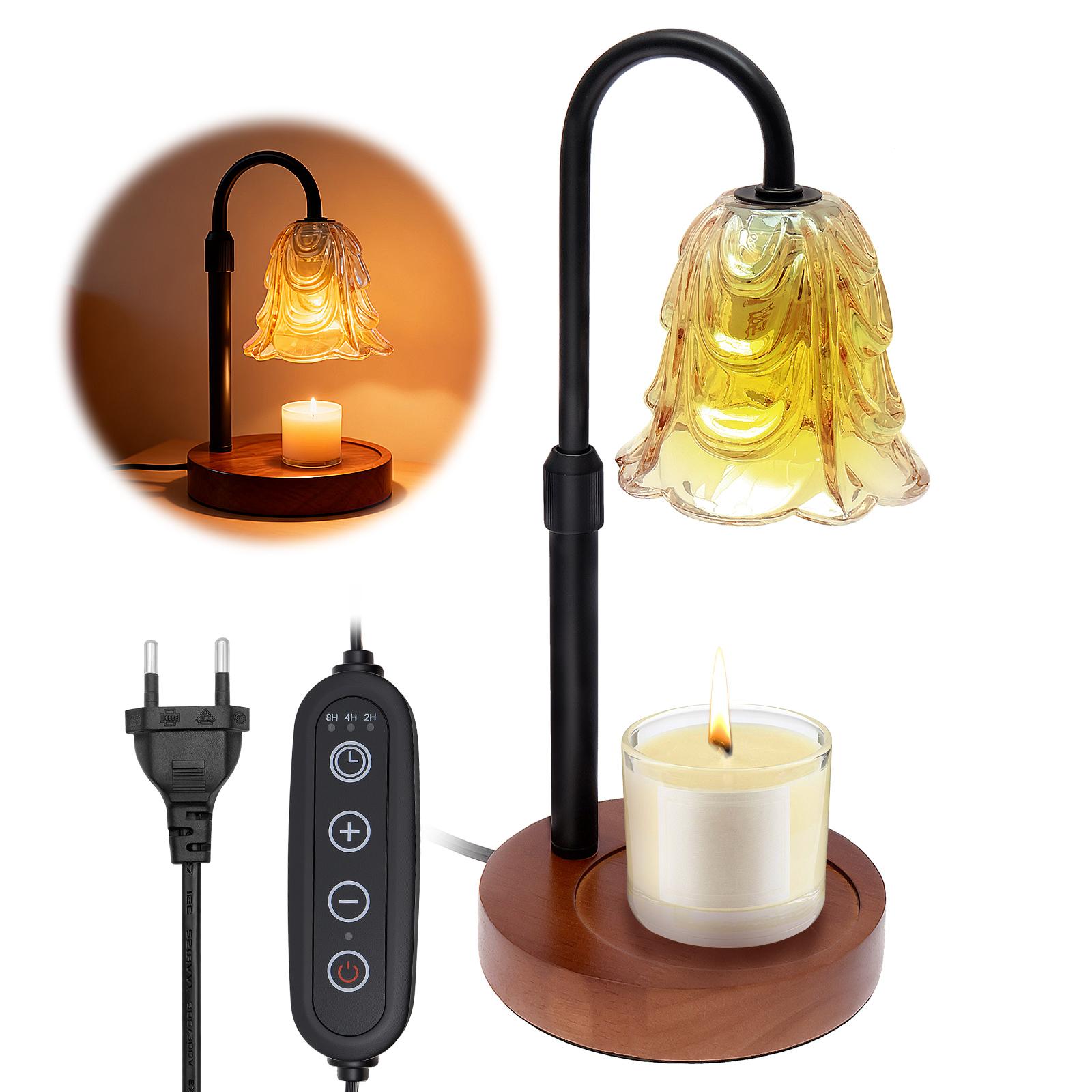 Electric Candle Warmer Lamp With Timer Dimmable Adjustable Brightness Candle Lamp Warmer for Jar Candles Valentine s Day Gifts