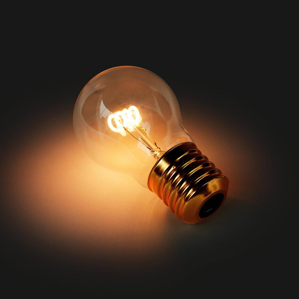 SUCK UK LED Table Filament USB Tabletop Lamp, Cordless, Rechargeable,