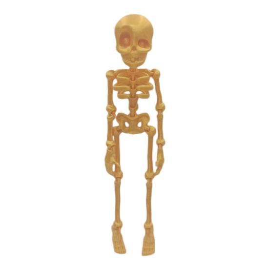 3D Printed Skeleton Refrigerator Magnet, Poseable Skeleton Figurine with Movable Joints, Halloween Gothic Skeleton Fridge Magnet Decoration