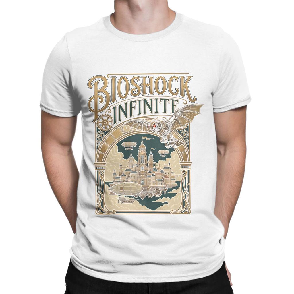 BBioshock Infinite Gaming Grafik T-Shirt Grafik Lustig 100% Baumwolle T-Shirt bBioShock Oberteile T-Shirts Für Unisex