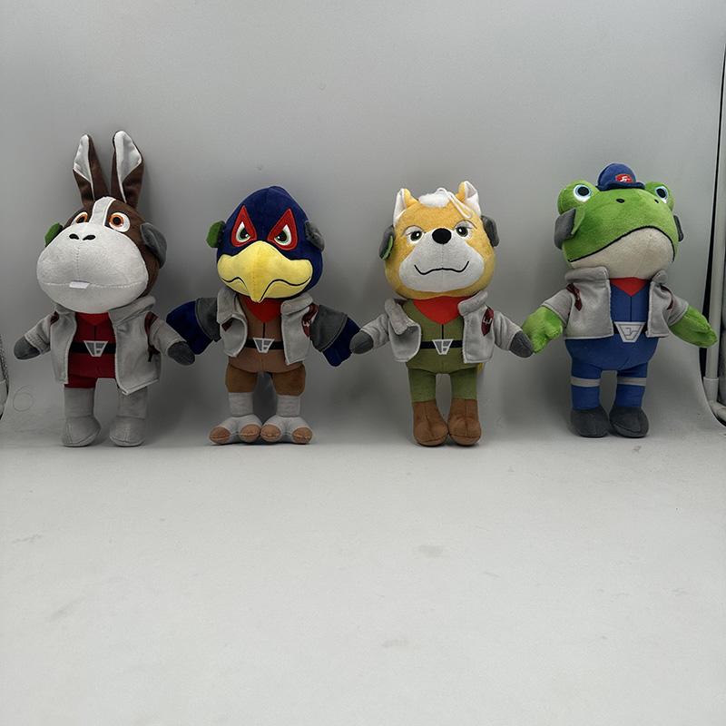 Peluche della Serie Star Fox - Morbido Peluche di Falco Peppy Slippy Carino a Tema Gioco Decorazione per la Casa Regalo di Compleanno per i Fan