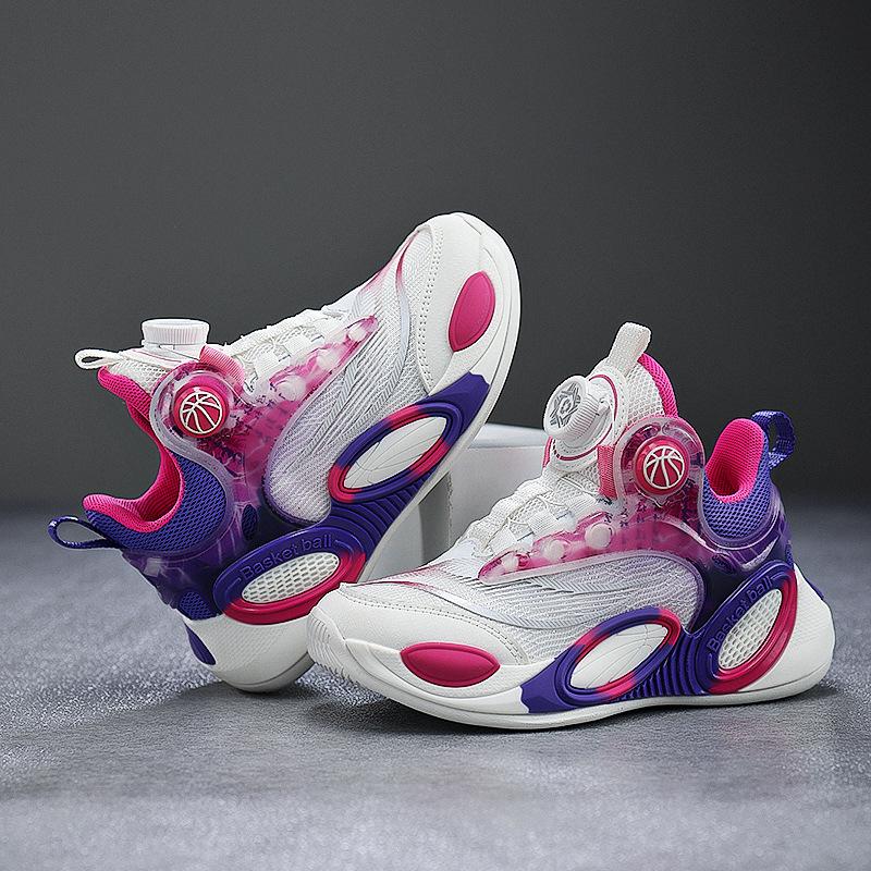 New children's basketball shoes 2025 summer new boys friction sound running training non-slip breathable sports shoes